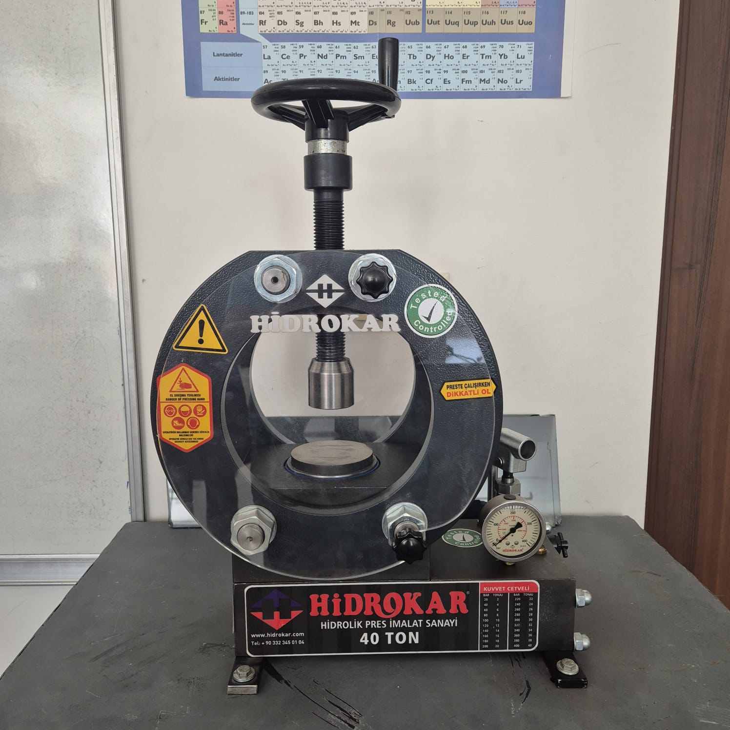Hidrolik Pres 30 Ton Kollu